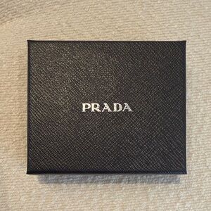 Prada Black Card Holder/ Wallet Box